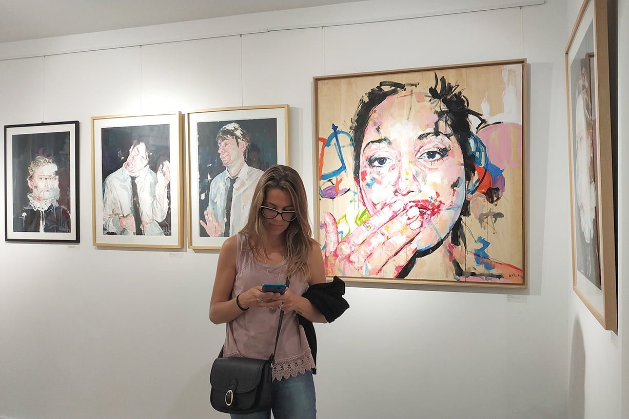 opening art exhibition valter lopes apaixonarte