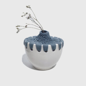 ceramic Bowl with crochet