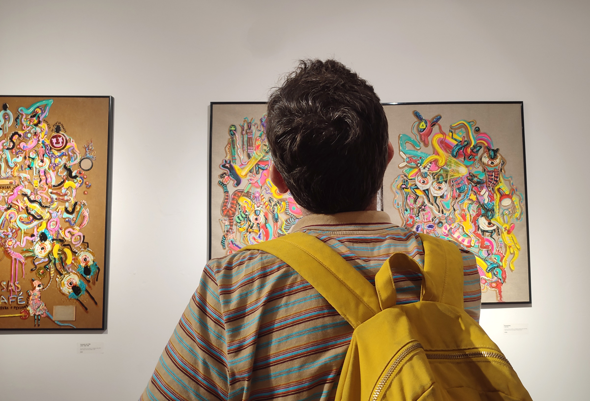 opening of Rita Ravascos's art exhibition at Apaixonarte gallery