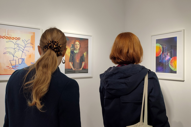 Photo from the opening of the group show exhibition CHÃO at apaixonarte gallery