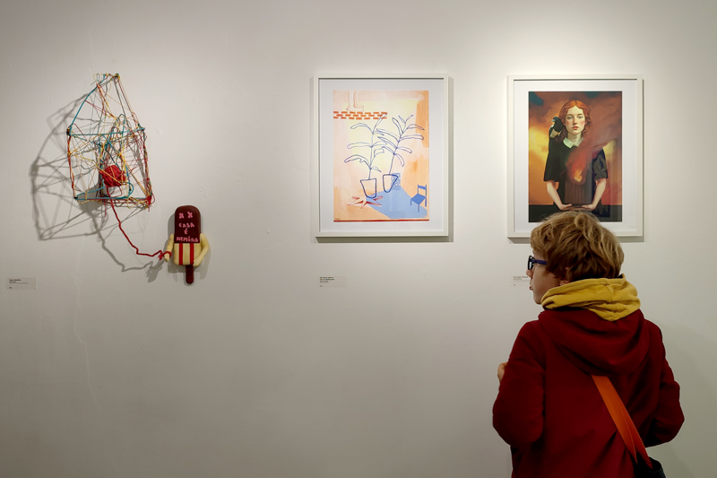 Photo from the opening of the group show exhibition CHÃO at apaixonarte gallery