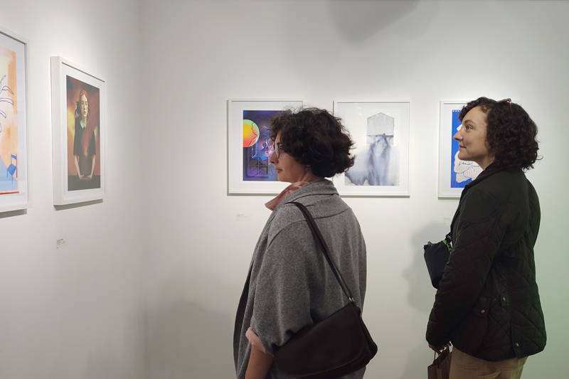 Photo from the opening of the group show exhibition CHÃO at apaixonarte gallery