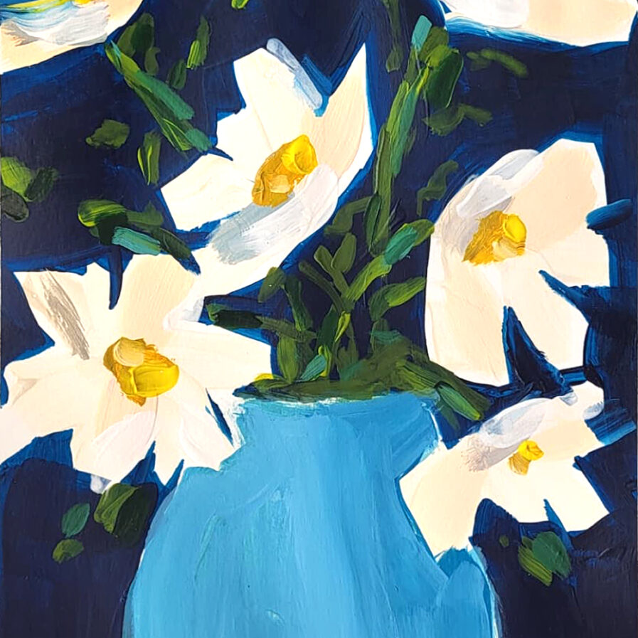 Flowers painting by Joana Dornellas