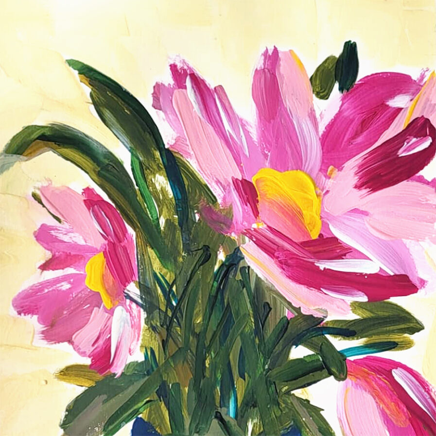 Flowers painting by Joana Dornellas