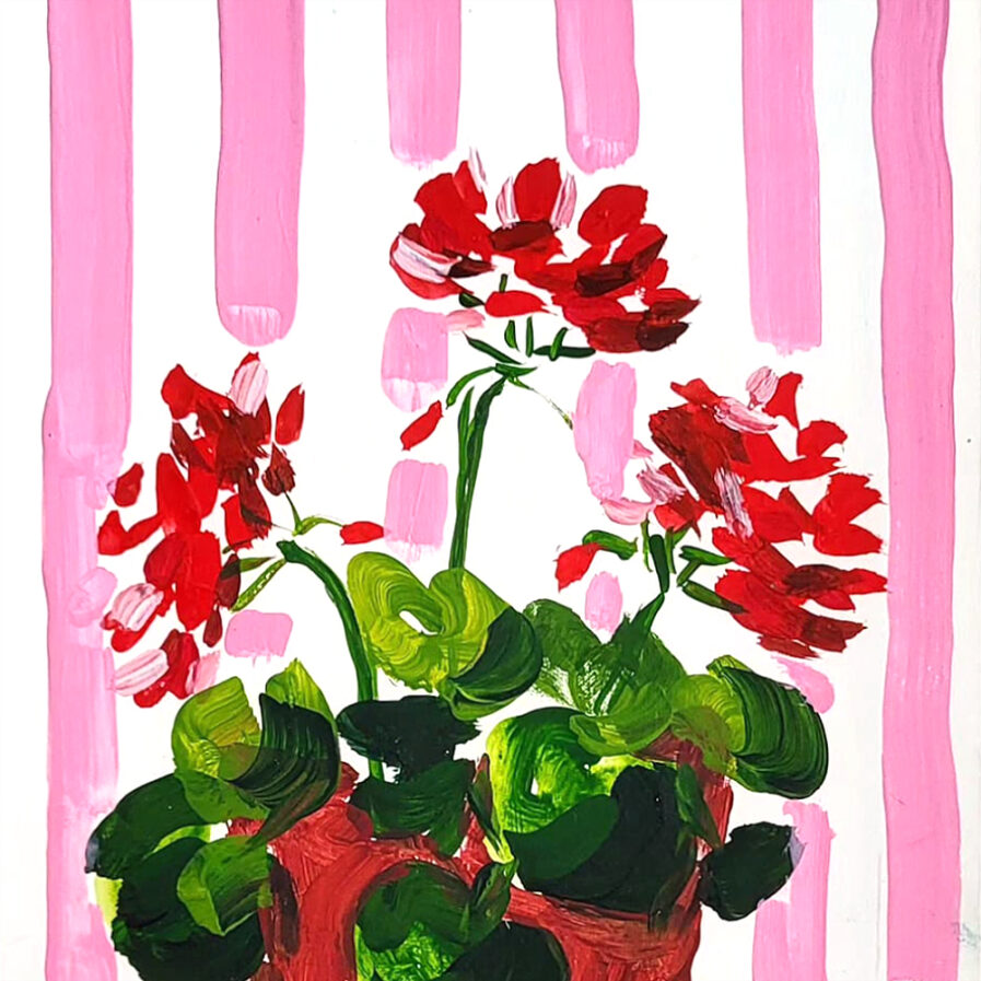 Flowers painting by Joana Dornellas