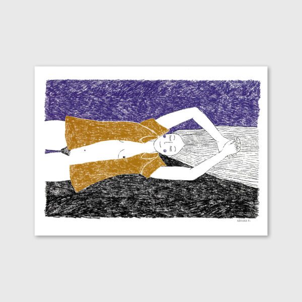 Menina deitada (girl lying) - Bárbara R.