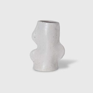 Fluxo Ceramic Vase - Medium White - 5mm Paper